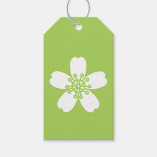 Bevallige Sakura in Peridot-cadeaubijsluiter Cadeaulabel