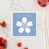Bevallige Sakura in Periwinkle servetten (Insitu)