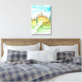 Bevallige San Gimignano Canvas Afdruk (Insitu (Slaapkamer))