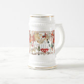 Bevallige Scandinavische volks kerst Bierpul (Voorkant rechts)