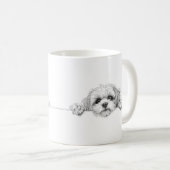 Bevallige Shih Tzu koffiemok (Voorkant rechts)