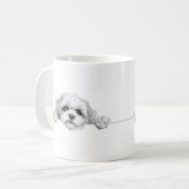 Bevallige Shih Tzu koffiemok (Voorkant links)