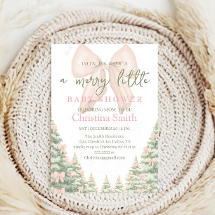 Bevallige Sneeuwvlok Baby Shower voor je Baby Meis Kaart