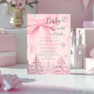 Bevallige Sneeuwvlok Baby Shower voor je Baby Meis Kaart