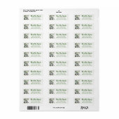 Bevallige St. Patrick's Day Kabouter en Klavers Etiket (Full Sheet)