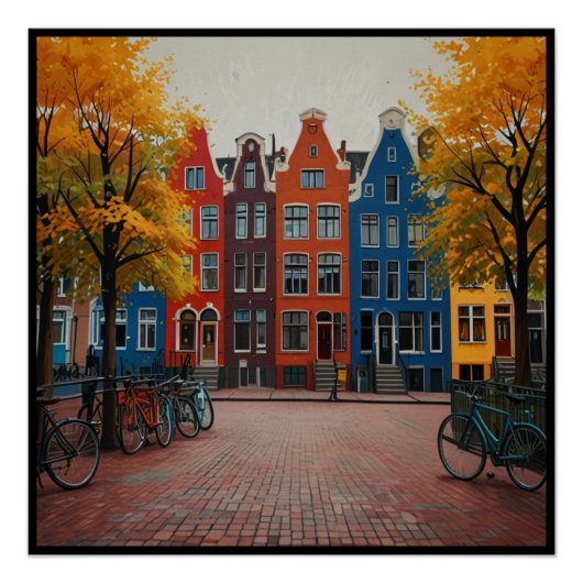 Bevallige stad Amsterdam Perfect Poster (Voorkant)
