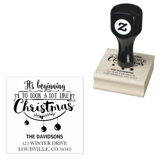 Bevallige uitstraling lijkt erg op kersttypografie rubberstempel (Gestempeld)