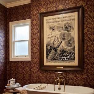 Bevallige vintage Victoriaanse tijdperk 1892 parfu Poster