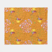 Bevallige Vlinders Fleece Deken (Voorkant (Horizontaal))