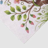 Bevallige Vogels & Bloemen Tissuepapier (Detail)