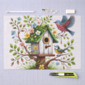 Bevallige Vogels & Bloemen Tissuepapier (Craft)
