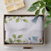 Bevallige Vogels & Bloemen Tissuepapier (Geschenk)