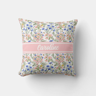 Bevallige wilde bloem cottage accent kussen