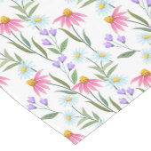 Bevallige Wilde Bloemen Ontwerp Korte Tafelloper (Hoek)
