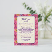 Bevallige Wilde Bloemen Roze Baby Shower Briefkaart (Staand voorkant)