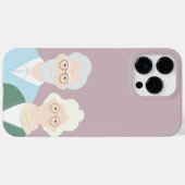 Bevallige Zachte Roze Minimalistische Grootouders Case-Mate iPhone Case (Achterkant (horizontaal))