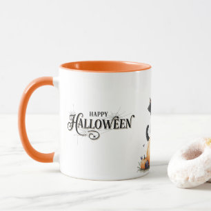 Bevalligend Halloween-feest Heks, Pompoenen en Spo Mok