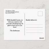 Bevalligende Dankbare Zalige Volkskunst Briefkaart (Achterkant)