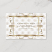 Bevalligende Gouden Gatsby Art Deco Jaren 20 Websi Visitekaartje (Voorkant)