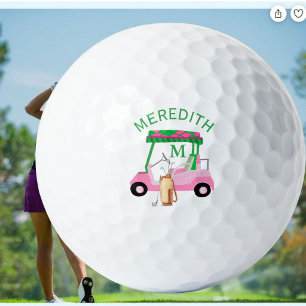 Bevalligende Unieke Golfkar Clubben Monogram Naam Golfballen
