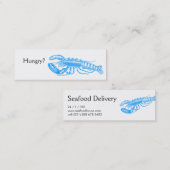 Bevalling van schaal- en schelpdieren mini visitekaartje (Voorkant / Achterkant)