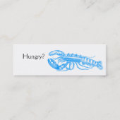 Bevalling van schaal- en schelpdieren mini visitekaartje (Voorkant)