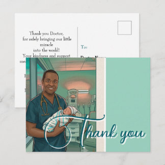 Bevallingsbevestiging Bedankt Briefkaart