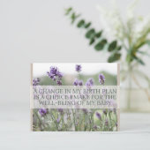 Bevallingsbevestigingskaart Feestdagenkaart (Staand voorkant)