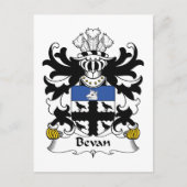 Bevan Family Crest Briefkaart (Voorkant)