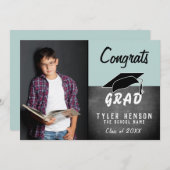 Bevat Afstudeerder Chalkboard Photo Afstuderen Car (Voorkant / Achterkant)