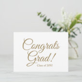 Bevat afstudeerder goud wit douanemanuscript elega kaart (Staand voorkant)