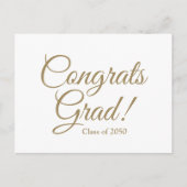 Bevat afstudeerder het witte gouden manuscript de briefkaart (Voorkant)