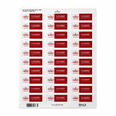 Bevat Afstudeerder Pet Klasse 20XX Modern Afstudee Etiket (Full Sheet)