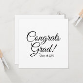 Bevat afstudeerder zwart wit afstuderen van het do kaart (Voorkant / Achterkant in situ)