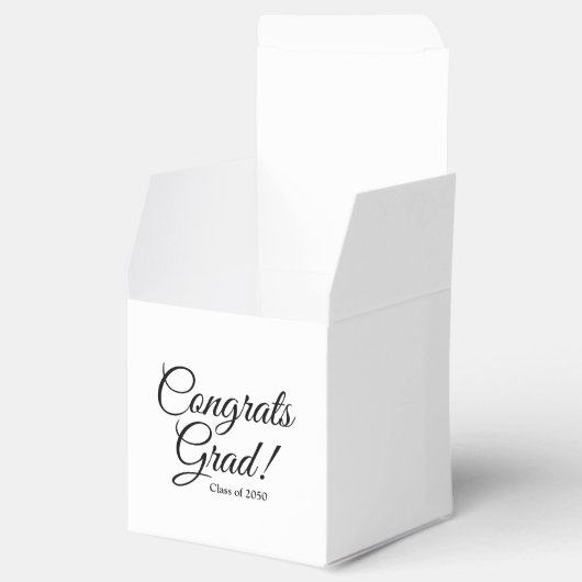 Bevat afstudeerder zwart wit de klassenjaar van he bedankdoosjes (Geopend)