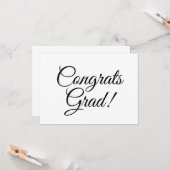 Bevat afstudeerder zwarte en witte manuscriptkalli kaart (Voorkant / Achterkant in situ)