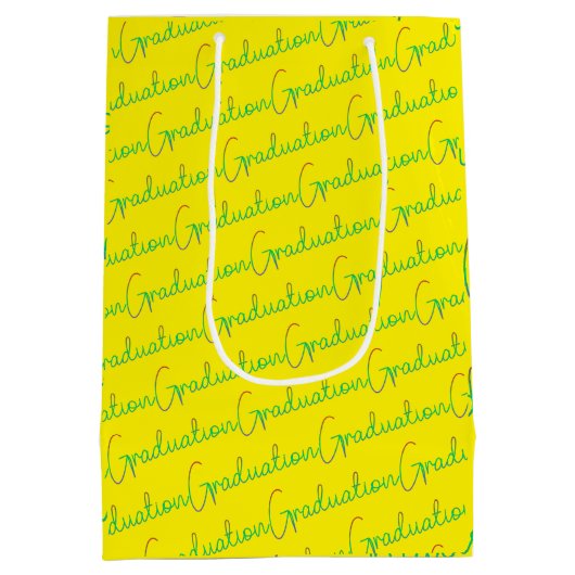 Bevat Afstuderen pakpapier Medium Cadeauzakje (Achterkant)