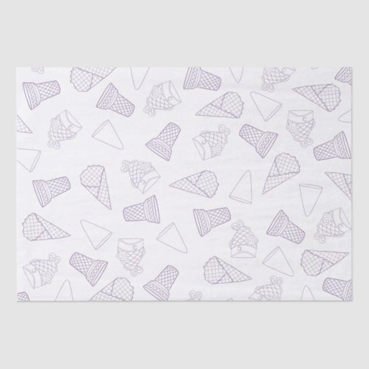 Bevat alleen Paars weefselpapier  Tissuepapier (Voorkant)