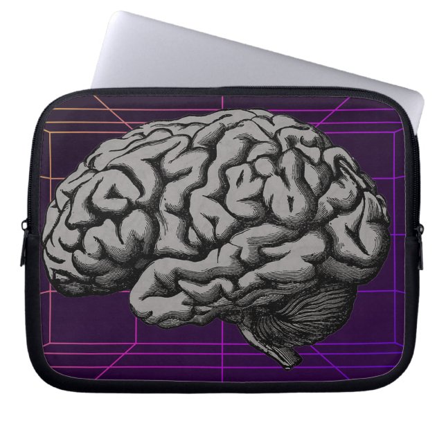 Bevat de Hersenen Laptop Sleeve (Voorkant)
