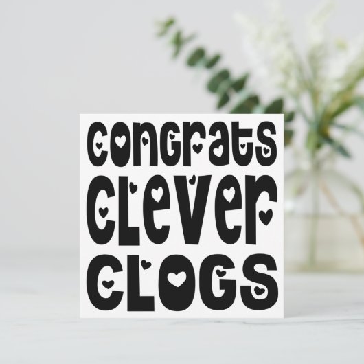 Bevat de Slimme Tekst van Clogs van Clogs het Exam (Staand voorkant)