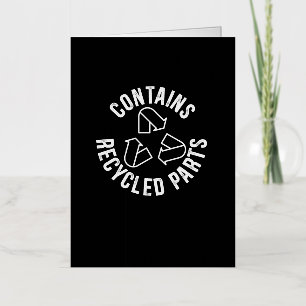 Bevat gerecycleerde onderdelen Orgaantransplantati Folie Wenskaart