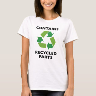 Bevat gerecycleerde onderdelen t-shirt