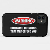 Bevat meningen die je kunnen beledigen Case-Mate iPhone case (Achterkant (horizontaal))