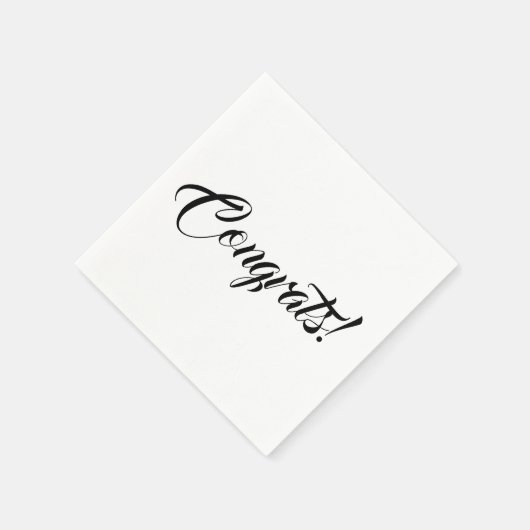 Bevat minimaal zwart wit aangepast script servet (Hoek)