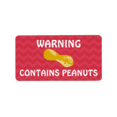 Bevat Pinda's Voedsel Allergie Alert Stickers (Voorkant)