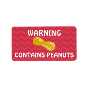 Bevat Pinda's Voedsel Allergie Alert Stickers