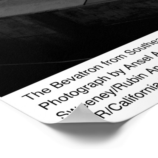 Bevatron van het Zuidoosten Platform, 1966 Poster (Hoek)