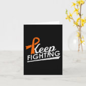 Bevechten van leukemie Multiple Sclerose Warrior A Kaart (Gele Bloem)