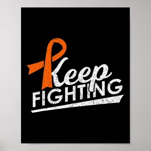 Bevechten van leukemie Multiple Sclerose Warrior A Poster (Voorkant)