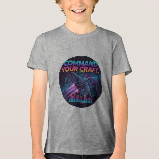 Beveel je ambacht Tri-Blend shirt (Voorkant)
